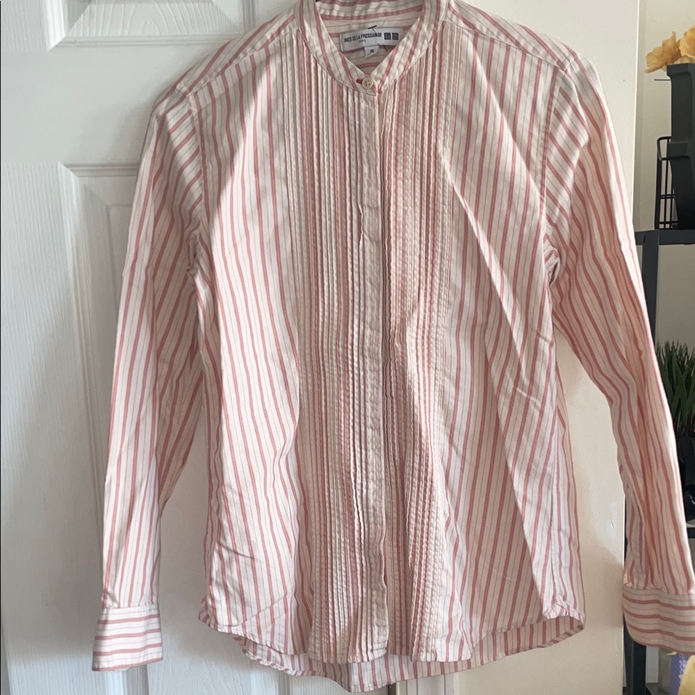 INES DE LA FRESSANGE X Uniqlo Pleated Shirt